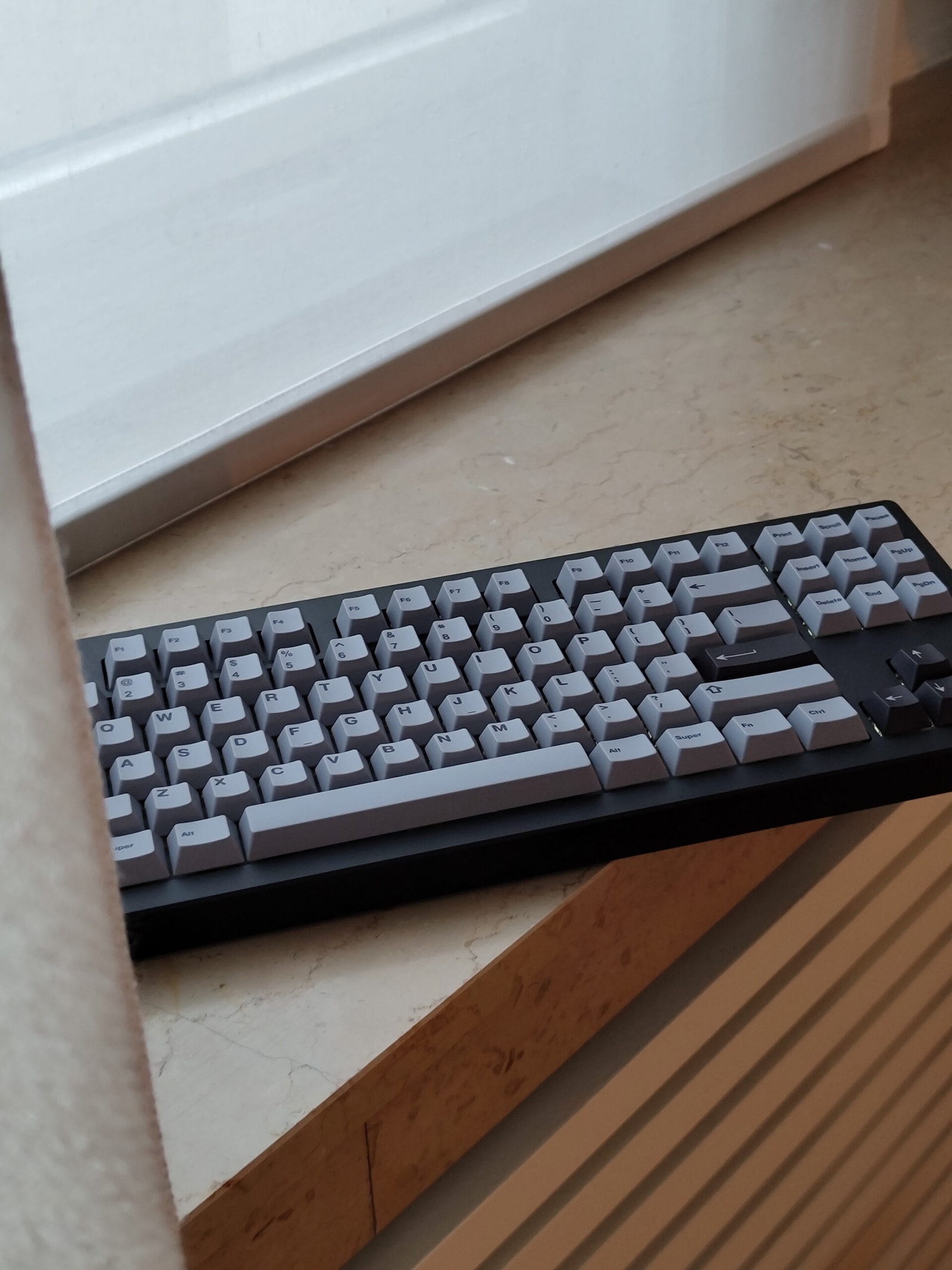 Custom keyboard detail — premium switches and keycaps